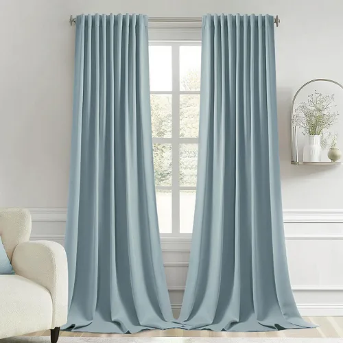 Miniatura 54 de MIULEE Cortinas opacas con pestaña trasera de 63 pulgadas de largo, juego de 2 paneles para sala de estar, dormitorio, privacidad, bolsillo