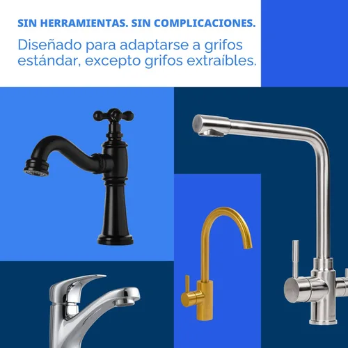 Miniatura 8 de Brita Sistema de filtro de agua para montaje en grifo, cromo, filtración sin espera, fácil instalación, filtro de agua multiusos para cocinas, baños