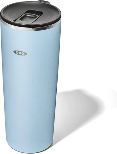 Miniatura 34 de OXO Strive - Vaso aislado de 24 onzas con tapa deslizante, cobalto oscuro