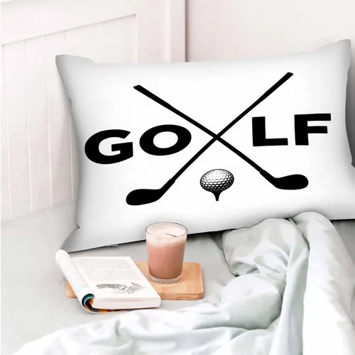 Miniatura 6 de Mugod Funda de cojín negra con símbolo de palos de golf, funda de almohada para cama, sofá, oficina, decoración de 20 x 30 pulgadas