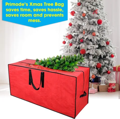Miniatura 4 de Bolsa grande de almacenamiento para árbol de Navidad de 65 pulgadas, de la marca Primode Rojo