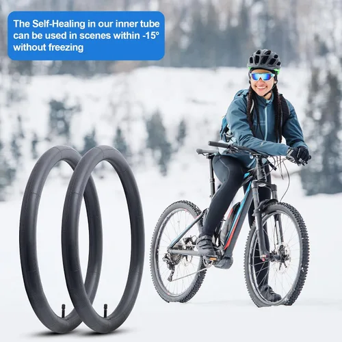 Miniatura 5 de YUNSCM 2 PCS 26" Self Sealing Bike Tubes 26x1.75/2.125-2.125/2.40 AV32mm Super Automatic Repair, Puncture Resistant Compatible with 26x1.75-2.125