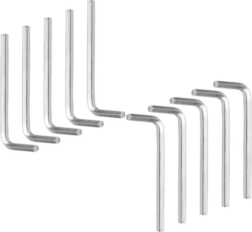 Miniatura 17 de Piutouyar Llave hexagonal de 0.236 pulgadas, llave Allen en forma de L, llave hexagonal pequeña para reparación de bicicletas y muebles (10 piezas)