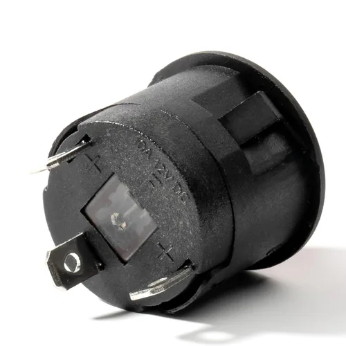 Miniatura 4 de WEELYE - 2 piezas de automóvil de parachoques de 6 V 12 V con botón de encendido circular rojo, interruptor de arranque eléctrico para niños, piezas