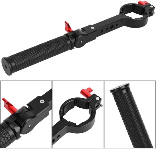 Miniatura 5 de Agarre de mano de cardán, soporte de extensión con cordón, soporte de extensión para monitor de montaje flash, extensor de mango compatible con DJI