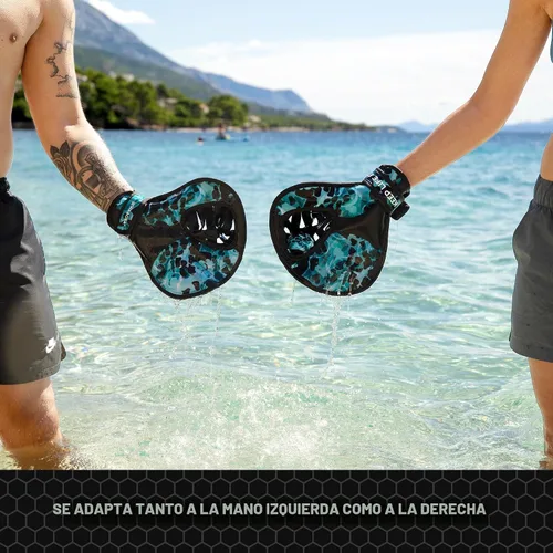 Miniatura 6 de Waboba Catch Water Gloves Pro - Juego de pelotas rebotadoras de agua, para juegos de playa y juguetes de piscina, 2 manoplas estilo béisbol