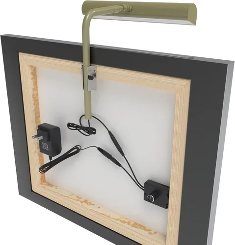Miniatura 4 de Cocoweb Luz LED de 5" en latón antiguo con adaptador enchufable - ALEDV-5AB