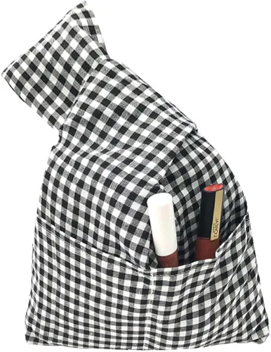 Miniatura 7 de BAR AUTOTECH - Bolsa de muñeca de algodón con patrón japonés y manga con nudos, bolsa portátil de lona, regalo para niñas, niños, esposa, mujeres