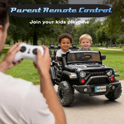 Miniatura 9 de 24V Ride on Toys for Big Kids, 2 Seater Ride on Cars with Remote Control, 400W Motor, Ride on Truck w/ 20in Wide Seat, 3 Speeds, Lights, Bluetooth