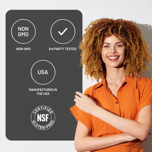 Miniatura 9 de NatureWise Multivitamínico líquido para el crecimiento del cabello para mujeres y hombres + Tocogaia para el crecimiento del cabello