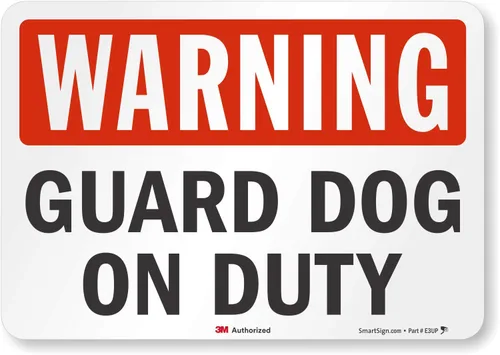 Miniatura 11 de SmartSign - S-2430-AL-10 Advertencia - Señal de guardia de servicio 7 "x 10" Aluminio Negro/Rojo sobre Blanco