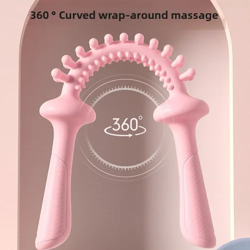 Miniatura 3 de Keenso Muscle Roller Stick, with Scale Patterned Handle, Multifunctional Manual Massage Tool for Whole Body Relaxation