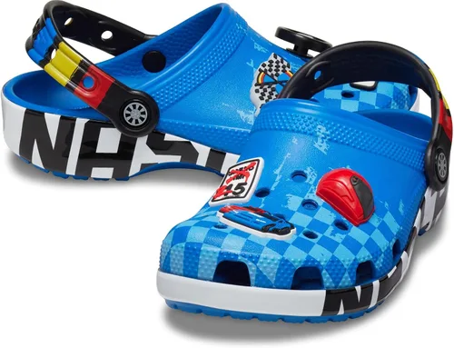Crocs Zuecos clásicos Nascar para mujer (niño grande) K BCb
