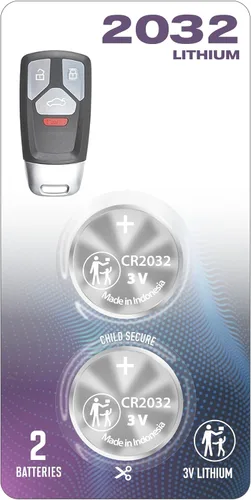 Paquete de 2 pilas OEM CR2032 2032 para Audi TT SQ5 Q7 A4 A5 TTS Quattro Allroad Sportback (FCC ID: IYZ-AK01 y PN: 4M0.959.754.CG, AK, AQ, QF, BC)