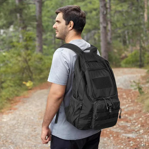 Miniatura 7 de G4Free Mochila ligera plegable de 30L para viajes de senderismo, mochila plegable resistente al agua para hombres y mujeres (negro)