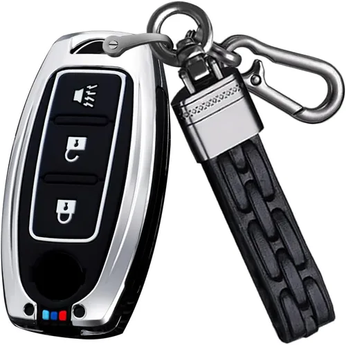 Miniatura 8 de SANRILY Funda luminosa de 3 botones para llavero Nissan Infiniti X-Trail Rogue Altima Quest Pathfinder Sentra Patrol CIMA Fuga Armada Teana Murano