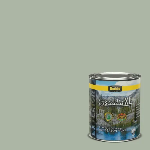 Miniatura 139 de Rodda Paint CASCADIA XL - Pintura satinada exterior e imprimación en uno, 1 galón, hoja de aloe