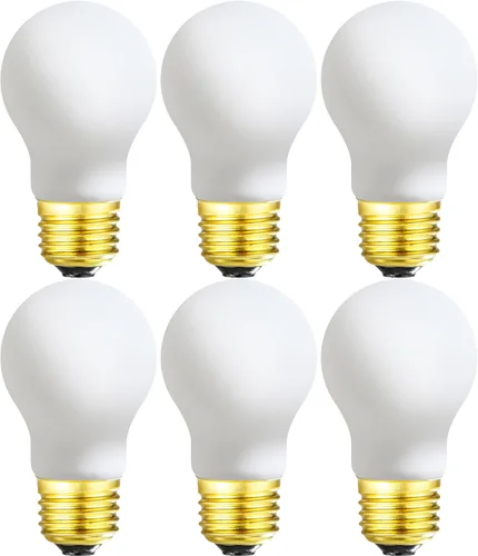 Leools Bombilla LED A15 regulable sin parpadeo mate de 8 W vidrio esmerilado CRI95 blanco neutro 4000 K, equivalente a 60 W, bombilla de filamento