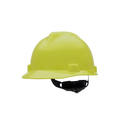 Miniatura 11 de MSA 477484 V-Gard - Casco de seguridad, con suspensión de trinquete Fas-Trac III, carcasa de polietileno, protección anti-impacto superior, correas