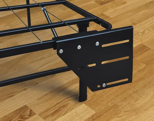 Miniatura 2 de Boyd Sleep Accesorio de marco de cama con plataforma elevada: soportes de cabecero/estribo, negro, juego de 2, talla única (BBSMBRACK)