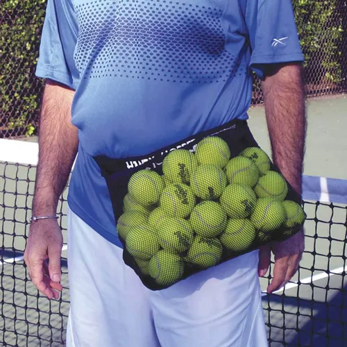 Miniatura 7 de Oncourt Offcourt Práctica tolva: almacena pelotas fácilmente/se adapta alrededor de cualquier cintura/capacidad de 36 pelotas de tenis