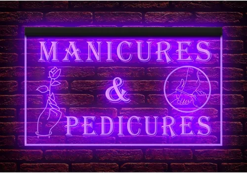 Miniatura 8 de 160055 Manicuras y pedicuras Cuidado de las uñas Salón de belleza Tienda abierta Decoración del hogar Pantalla LED Luz Neón Letrero