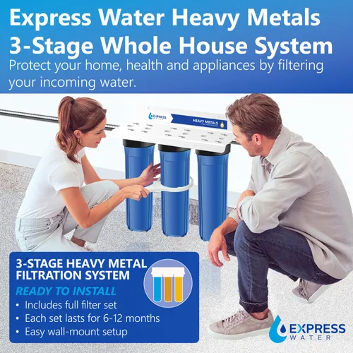 Miniatura 2 de Sistema de filtro de agua para toda la casa Metales pesados Purificador de agua de 3 etapas para toda la casa, de primera calidad, filtro