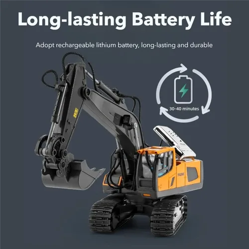 Miniatura 6 de Mudsterz - Camiones Mudsterz, Excavadora Mudsterz, Vehículo de construcción RC de 2.4GHz con luces geniales y sonidos reales, diseño de ingeniería