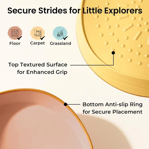 Miniatura 3 de Tiny Land Piedras para pisar para niños, 5 piezas Piedras antideslizantes para niños pequeños, Piedras sensoriales para promover el equilibrio