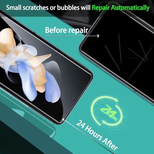 Miniatura 3 de IMBZBK Protector de pantalla 9 en 1 para Samsung Galaxy Z Flip 4 5G, película flexible de pantalla interior + protector de pantalla trasera