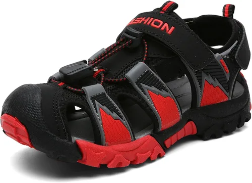 Littleplum Sandalias deportivas con punta cerrada, zapatos de verano para niños, caminar, senderismo, atletismo, al aire libre