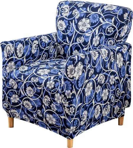 Miniatura 8 de FUANGUI Funda para Sillón de Banquete con Brazos Fundas para Sillas Elásticas Funda para Sillón Club Funda Suave para Sillón Sofá Cubiertas 03