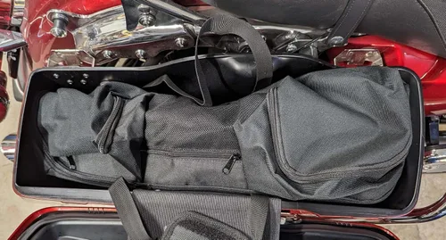 Miniatura 3 de Alforjas para motocicleta, bolsa de almacenamiento para alforjas rígidas para Harley Touring Electra Glide Road Glide Street Glide Road Glide Road