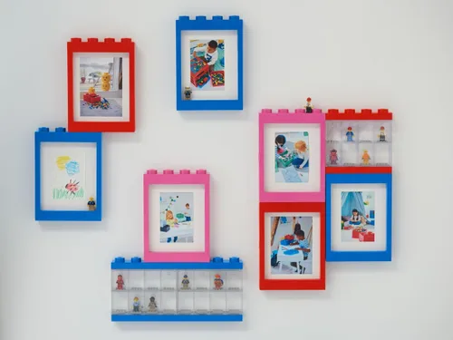 Miniatura 5 de Vitrina para Minifiguras LEGO Harry Potter 16, Contenedor Apilable para Pared o Escritorio, Espacio para 16 Minifiguras, Perfecto para Exhibición