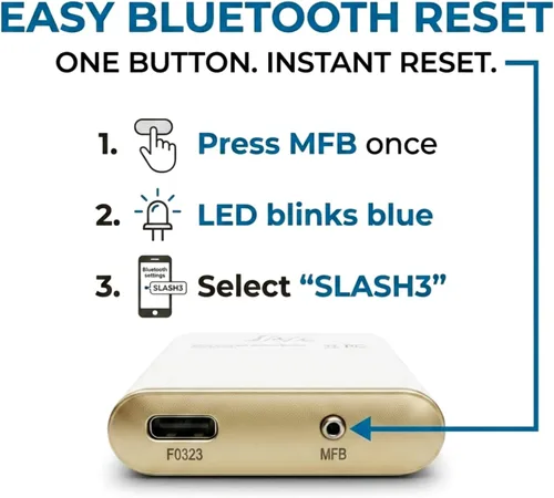 Miniatura 7 de SLASH 3 LDAC Hi-Fi Bluetooth DAC Sonido sin pérdida aptX Adaptive/HD y AAC Audiófilo inalámbrico a RCA Studio y receptor estéreo para el hogar