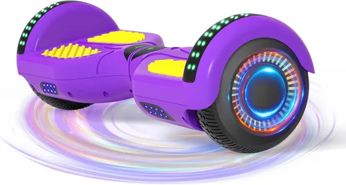 Miniatura 9 de Kids Scooter with Bluetooth Speaker & Corlorful LED Lights, Dual 250W Motor 7.5 Mph Speed, Gifts for All Ages Azul Galaxia