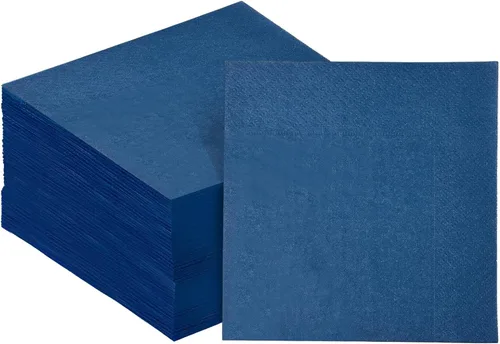 Miniatura 16 de Servilletas de cóctel azules 6 colores 5 * 5 pulgadas servilletas desechables de papel para cóctel, boda, cena, fiesta de cumpleaños, postre, vino