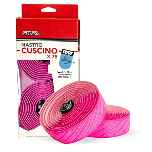 Miniatura 14 de SILCA Nastro Cuscino - Cinta para manillar de bicicleta, color negro de 0.098 pulgadas, cinta de barra de bicicleta extra gruesa, viene con tapones