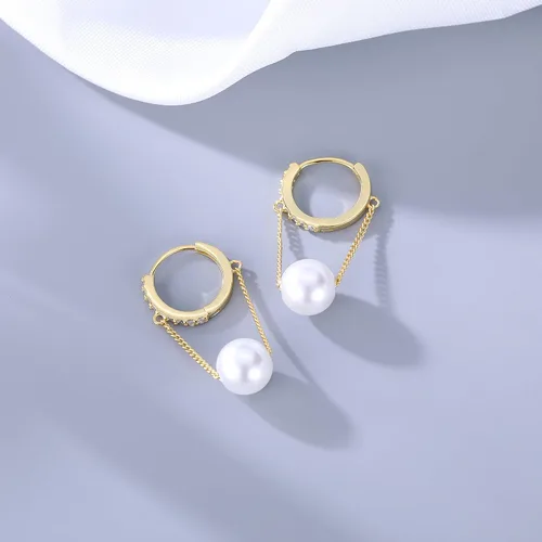 Miniatura 6 de Reffeer Aretes colgantes de plata de ley 925 maciza para mujeres y adolescentes