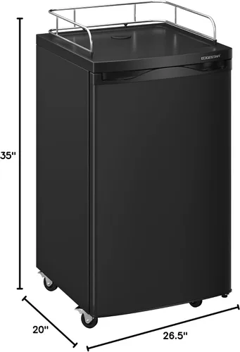 Miniatura 6 de EdgeStar BR2001SS Refrigerador de Acero Inoxidable de Temperatura Ultra Baja para Conversión de Kegerator