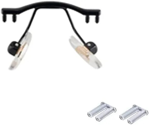 Miniatura 3 de Gafas sin montura doradas, puente de nariz, almohadillas para gafas, piezas de doble tapón de goma y accesorios de destornillador