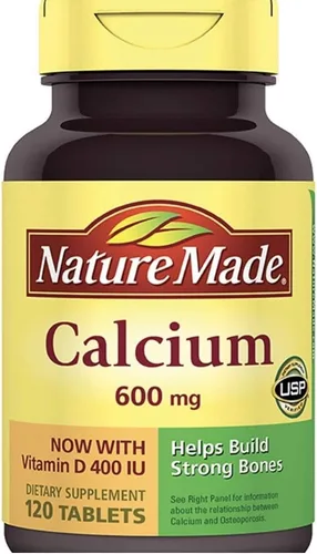 Nature Made Calcio 600 mg con Vitamina D - 120 Tabletas de Nature Made