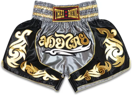 Miniatura 4 de Pantalones cortos de Muay Thai para niños (4 años a 10 años) para boxeo, kickboxing, artes marciales mixtas, entrenamiento para niños y niñas