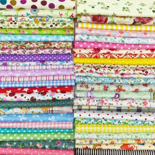 Miniatura 9 de Flic-Flac Conjunto de cuadrados de tela de retales de algodón para manualidades, colección de recortes, confección de acolchados, con diseño