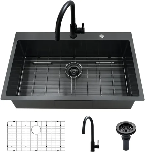 Miniatura 12 de Fregadero de barra de 15 pulgadas In-VASOYO de 15 x 20 pulgadas, fregadero de cocina pequeño de barra húmeda, fregaderos de autocaravana de acero