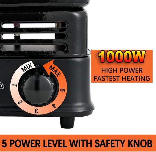 Miniatura 5 de Quemador de carbón multipropósito Turbo Quemador de carbón de arranque de carbón Placa caliente Estufa eléctrica de coco Arrancador de coco 1000W