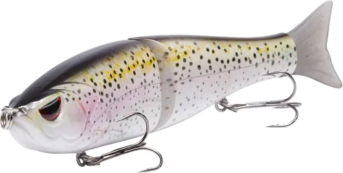 Miniatura 24 de Señuelos Bassdash SwimShad Glide articulados Swimbait Lubina Cachorro Salmón Trucha Almizclado Señuelo de Pesca Bajo Largemouth