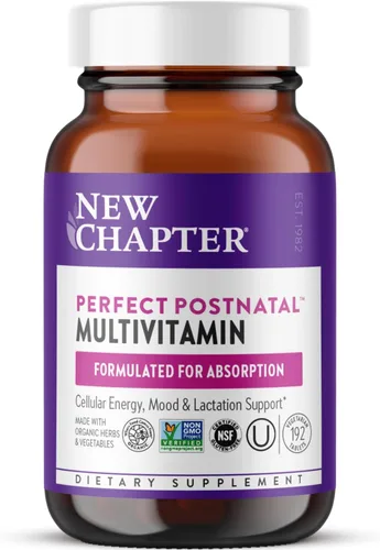 Miniatura 9 de New Chapter, Vitaminas Postnatales Suplemento de Lactancia, Multivitamínico Completo con Vitamina D3 Fermentada + Vitaminas B, Hecho con Verduras
