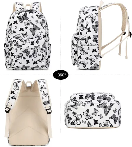 Miniatura 16 de Joyfulife Mochilas para niñas, mochilas para niños, mochilas para adolescentes, mochila para estudiantes escolares con lonchera, bolsas para lápices