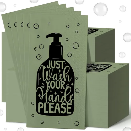 Miniatura 12 de Yexiya 200 toallas de papel desechables para invitados, toallas de mano desechables para baño, servilletas decorativas de baño para tocador, boda